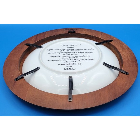 John Mcclelland 1986 Jack and Jill Collector Plate - Picture 4 of 4